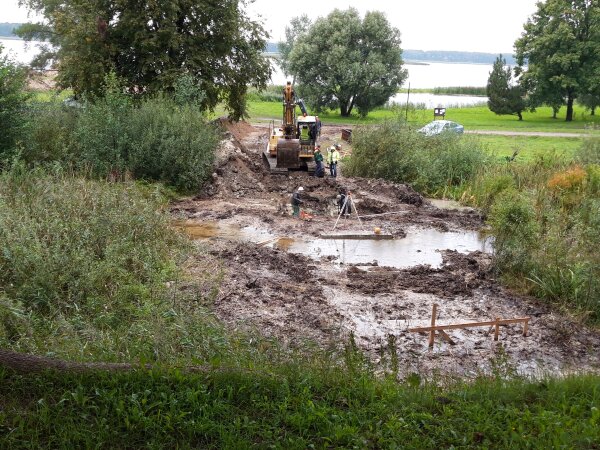 Tęsiami statybos darbai Biržų miesto viešosiose erdvėse