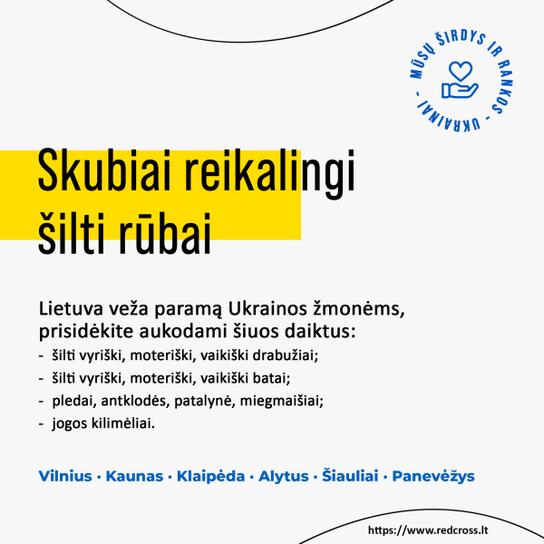 SKUBU! REIKIA VISUOMENĖS PAGALBOS! papildyta