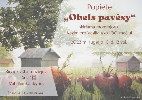 Kviečiame į popietę „Obels pavėsy“